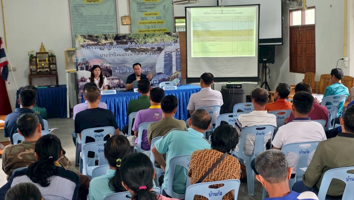 สทน.9 จัดโครงการจัดตั้งและให้ความรู้กลุ่มผู้ใช้น้ำโครงการฯหลวงแม่จริม บ้านก้อ ม.3 ตำบลแม่จริม อำเภอแม่จริม จังหวัดน่าน ณ อาคารเอนกประสงค์บ้านก้อ